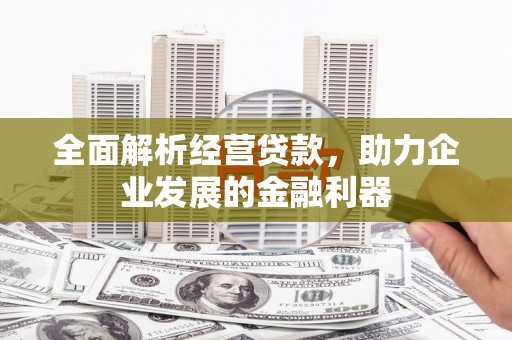 驿城全面解析经营贷款，助力企业发展的金融利器