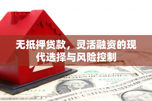 驿城无抵押贷款，灵活融资的现代选择与风险控制