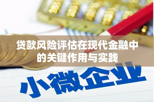 驿城贷款风险评估在现代金融中的关键作用与实践