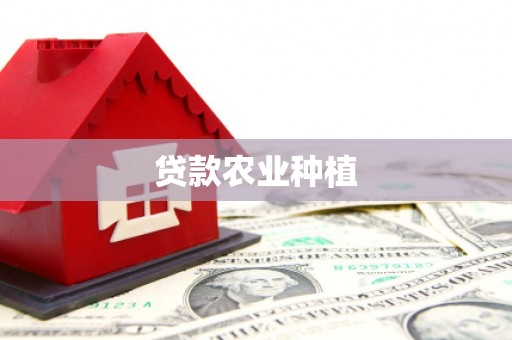 驿城贷款农业种植