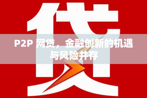 驿城P2P 网贷，金融创新的机遇与风险并存