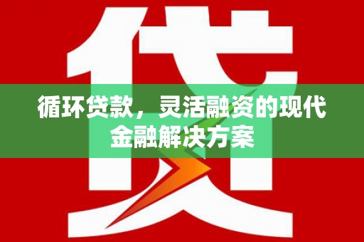 驿城循环贷款，灵活融资的现代金融解决方案