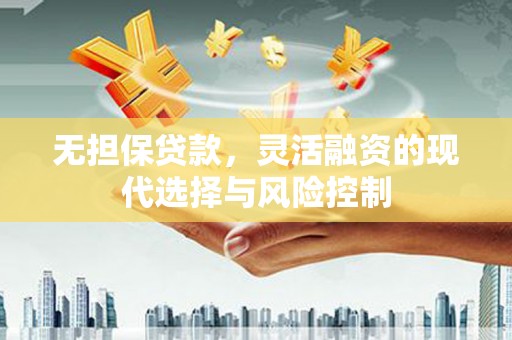 驿城无担保贷款，灵活融资的现代选择与风险控制