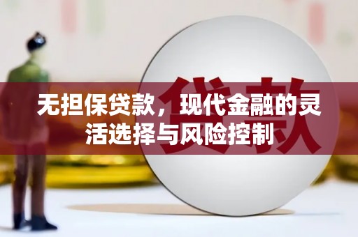 驿城无担保贷款，现代金融的灵活选择与风险控制
