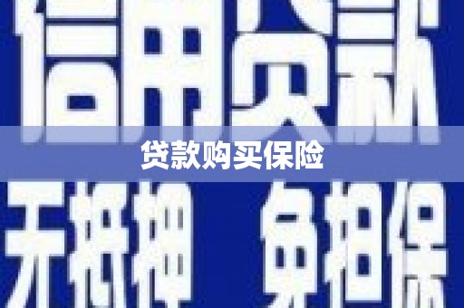 驿城贷款购买保险