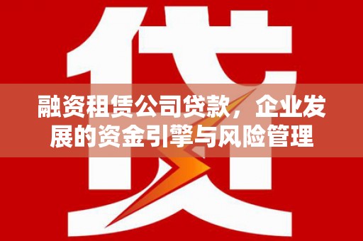 驿城融资租赁公司贷款，企业发展的资金引擎与风险管理