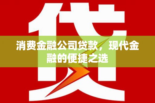 驿城消费金融公司贷款，现代金融的便捷之选