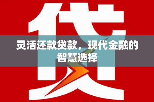 驿城灵活还款贷款，现代金融的智慧选择