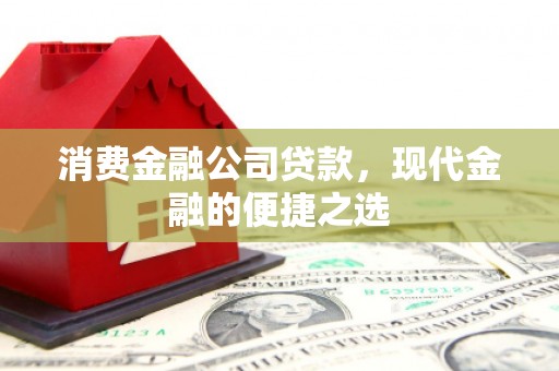 驿城消费金融公司贷款，现代金融的便捷之选