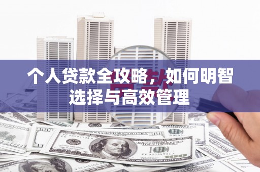 驿城个人贷款全攻略，如何明智选择与高效管理