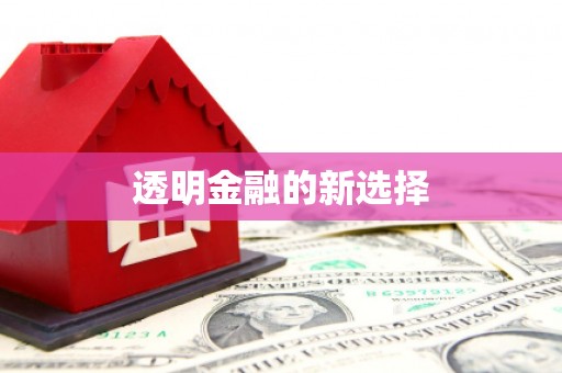 驿城透明金融的新选择