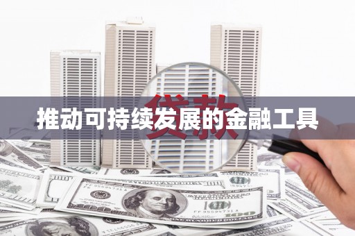 驿城推动可持续发展的金融工具